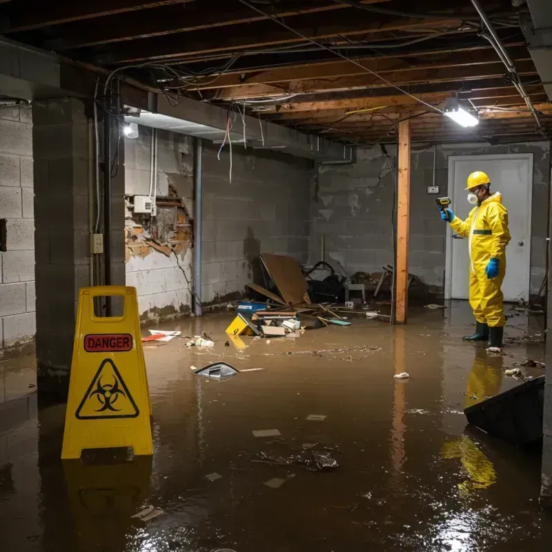 Flooded Basement Electrical Hazard in Windsor, CA Property